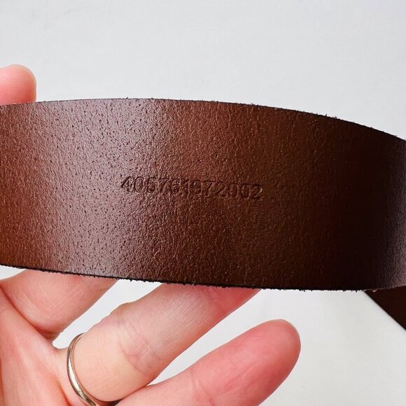 Ralph Lauren NWOT men’s leather belt with brass buckle, Size 36 - Picture 6 of 8